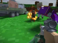 Blocky Zombie And Vehicle Shooting image